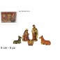 NATIVITA 9CM SET 5PZ IN BOX PVC EAN 8033113483998 INGROSSO PERSONAGGI PER IL PRESEPE E ANIMALI