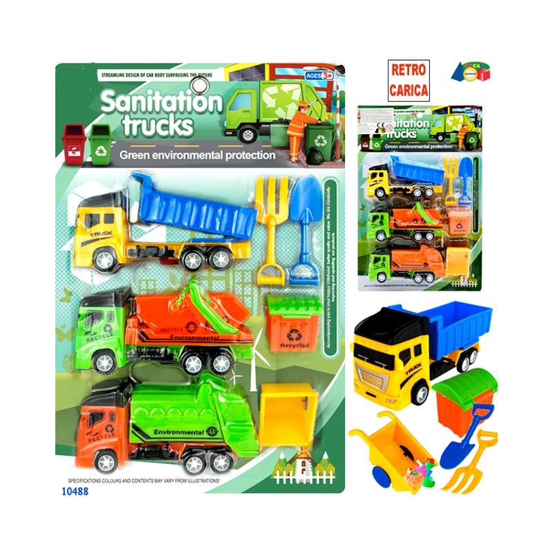 MEZZI ECOLOGICI C/ACCESSORI RETROCARICA EAN  INGROSSO GIOCHI DA EDICOLA