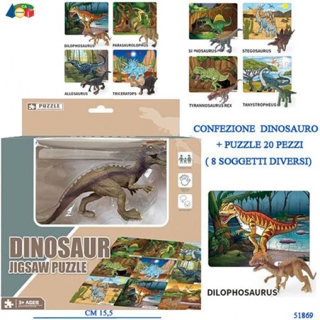 INGROSSO DINOSAURO+PUZZLE (20 PZ