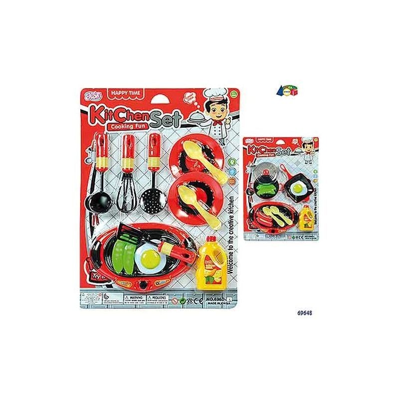 SET CUCINA C/PIASTRA E PIATTI O PENTOLE EAN  INGROSSO GIOCHI DA EDICOLA