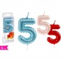 CANDELA N. 5 ASS. EAN 8055329327132 INGROSSO CANDELE COMPLEANNO