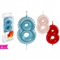 CANDELA N. 8 ASS. EAN 8055329327163 INGROSSO CANDELE COMPLEANNO