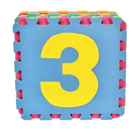 TAPPETO CON NUMERI 10PZ. 29X29CM 0,8CM EAN 8009549432947 INGROSSO GIOCHI PRIMA INFANZIA