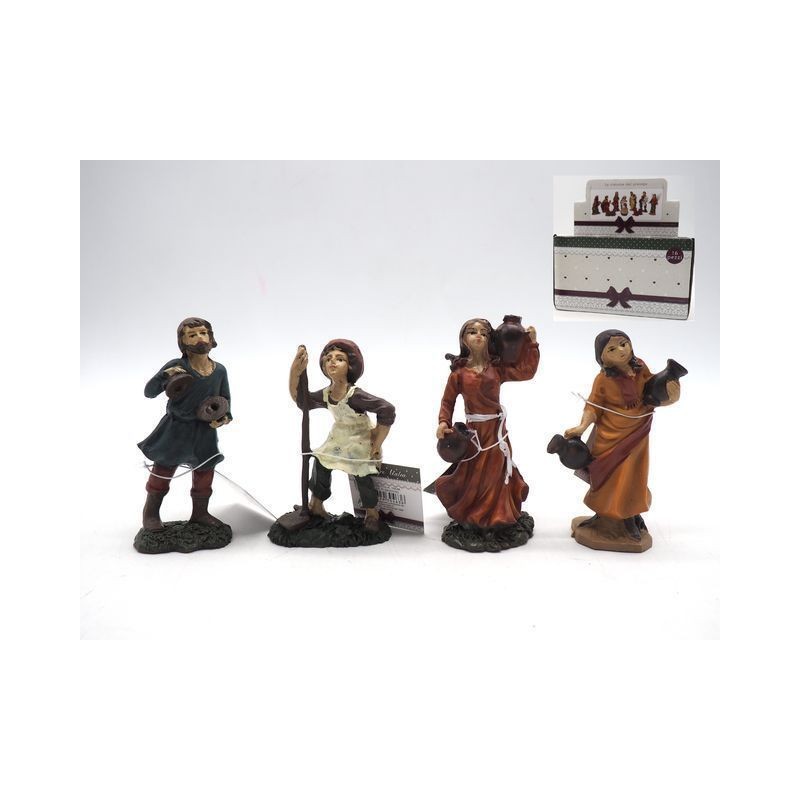 STATUA PRESEPE CM.10 C/DONO ASS EAN 8021029304636 INGROSSO PERSONAGGI PER IL PRESEPE E ANIMALI