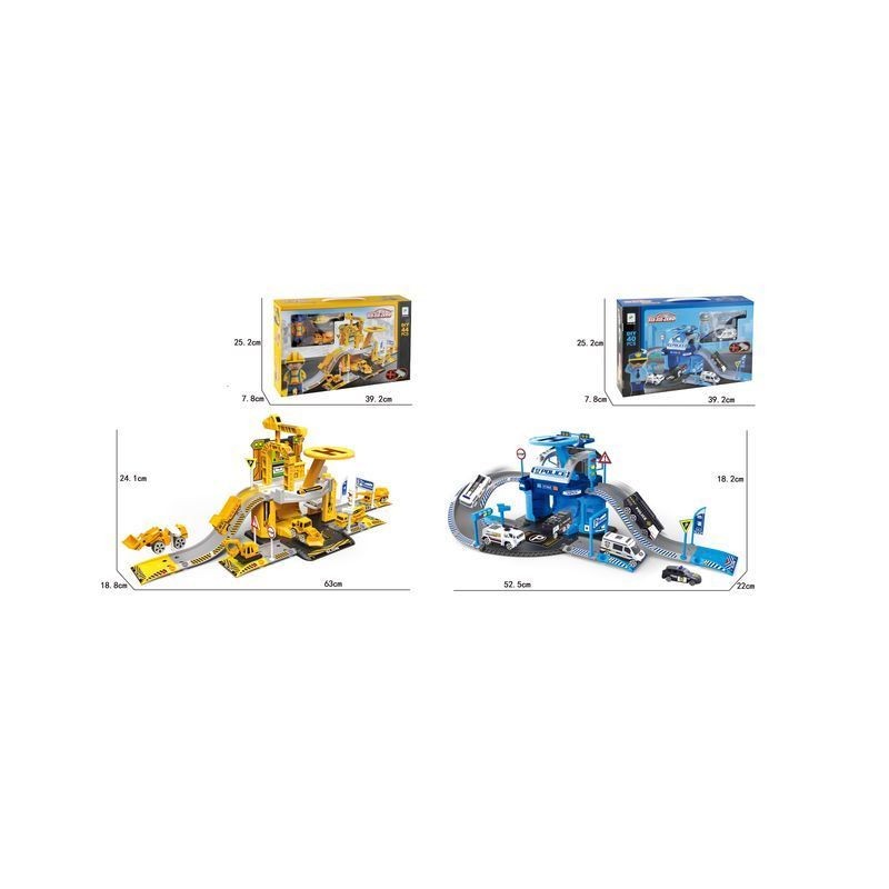 PARCHEGGIO POLIZIA/LAVORI IN CORSO SIX-S EAN 8021029949578 INGROSSO GARAGE MODELLINI AUTO