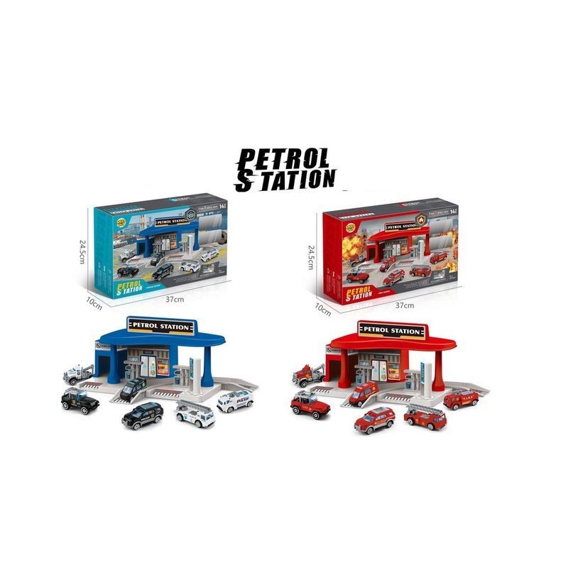 STAZIONE DI SERVIZIO PETROL STATION 2ASS EAN 8021029960245 INGROSSO GARAGE MODELLINI AUTO