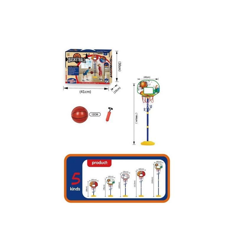 BASKETBALL SET CANESTRO C/PALLA E POMPET EAN 8021029962041 INGROSSO GIOCHI DI SQUADRA