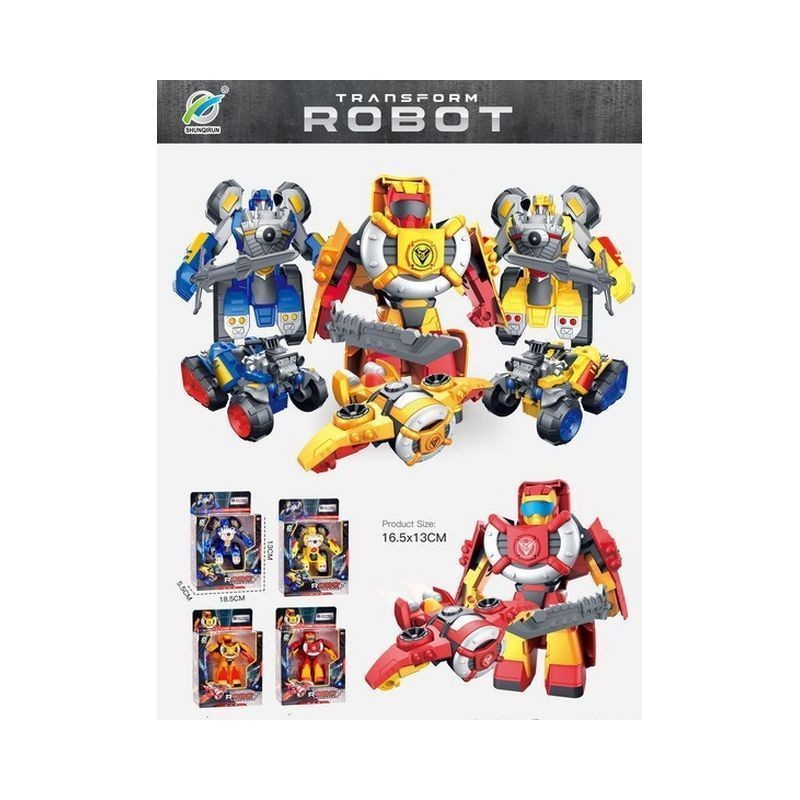 ROBOT TRASFORMABILE 4ASS. (14.5X21.3) EAN 8021029963246 INGROSSO ROBOT GIOCATTOLO