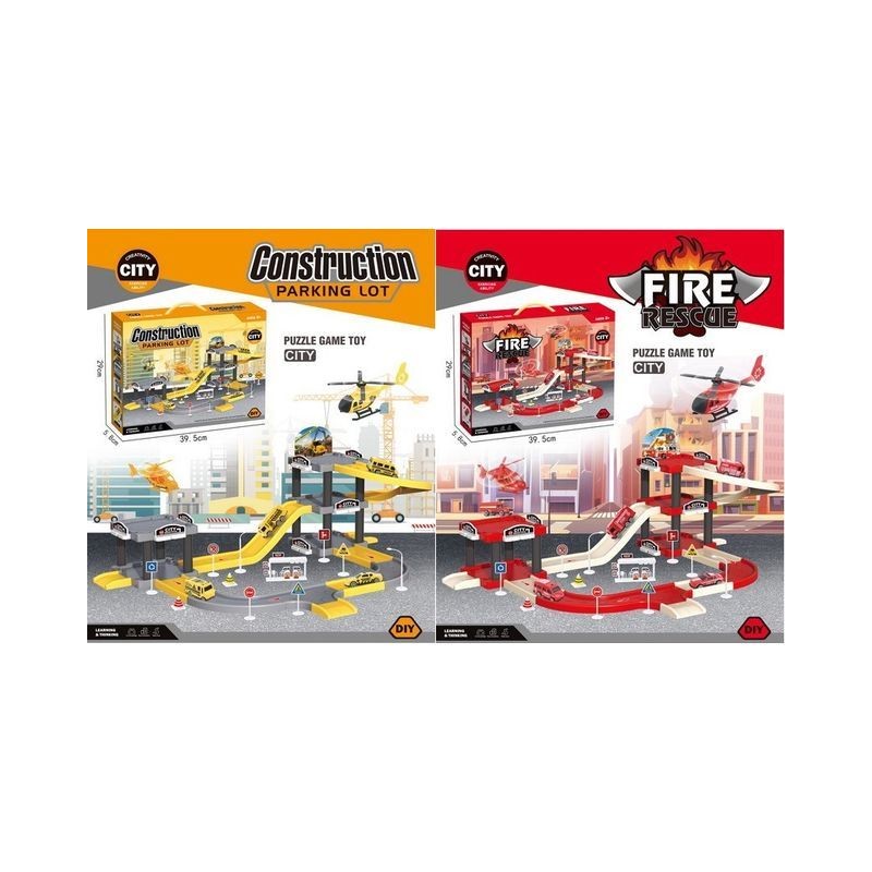 SET PARCHEGGIO 2ASS. (39.5X29) EAN 8021029964533 INGROSSO GARAGE MODELLINI AUTO