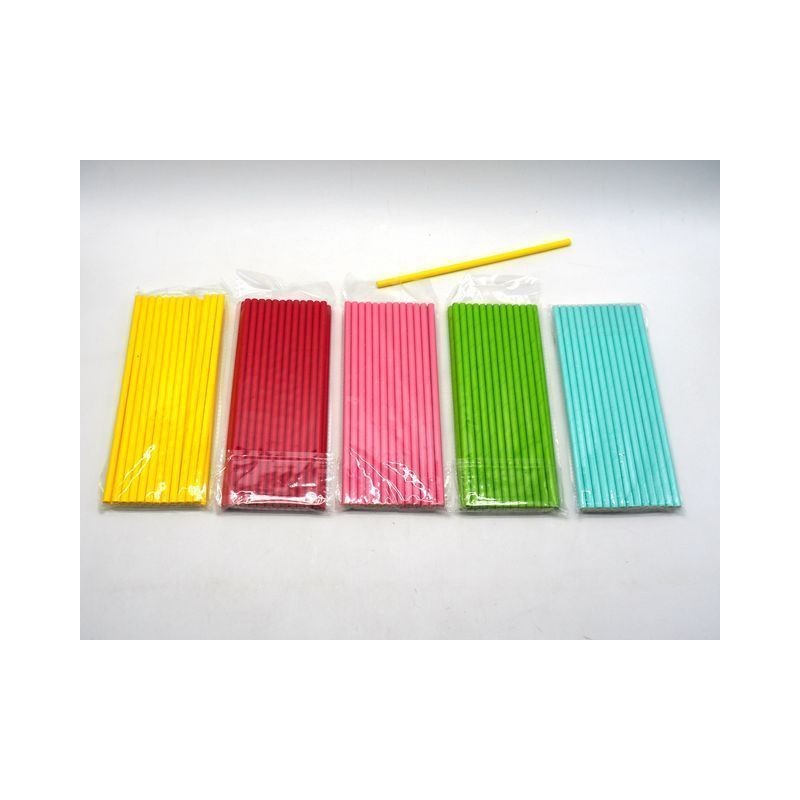 CANNUCCE COLORATE CM.20 PZ.25 EAN 8021029711854 INGROSSO ACCESSORI PARTY