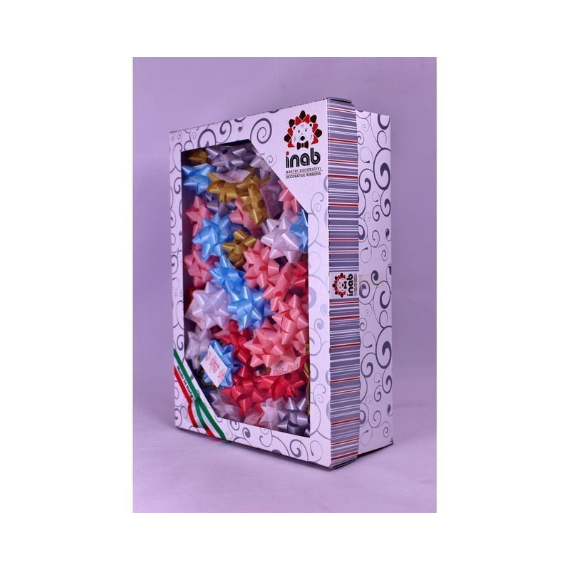 STELLA DIAMANT MM 10 D.50 SCAT. 100PZ EAN 8006752040099 INGROSSO COCCARDE PER PACCHI REGALO