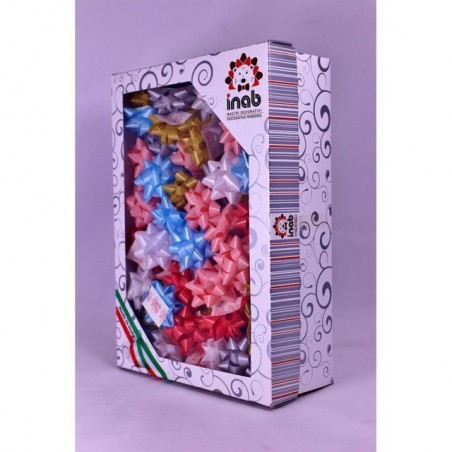 STELLA DIAMANT MM 10 D.50 SCAT. 100PZ EAN 8006752040099 INGROSSO COCCARDE PER PACCHI REGALO