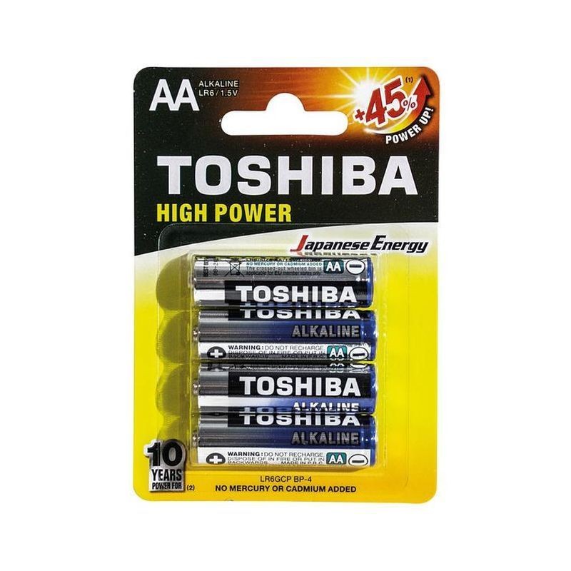 TOSHIBA PILE ALK LR6 AA STILO PZ.4 EAN 4904530592546 INGROSSO PILE STILO MINISTILO ALTRO