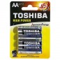 TOSHIBA PILE ALK LR6 AA STILO PZ.4 EAN 4904530592546 INGROSSO PILE STILO MINISTILO ALTRO