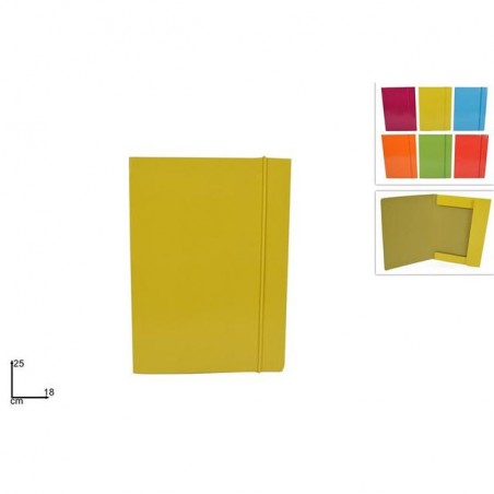 CARTELLINA C/ELASTICO 25X18CM COL.ASS. EAN 8034048400913 INGROSSO CARTELLINE