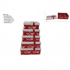 INGROSSO SCATOLE SET 5 PEZZI SAN