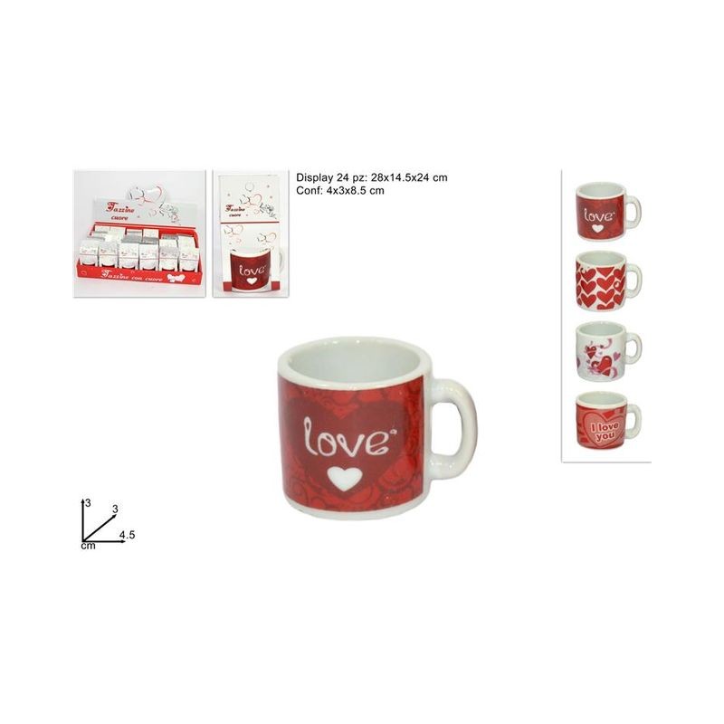 MINI TAZZINE S.V. EAN 8033113372131 INGROSSO SAN VALENTINO