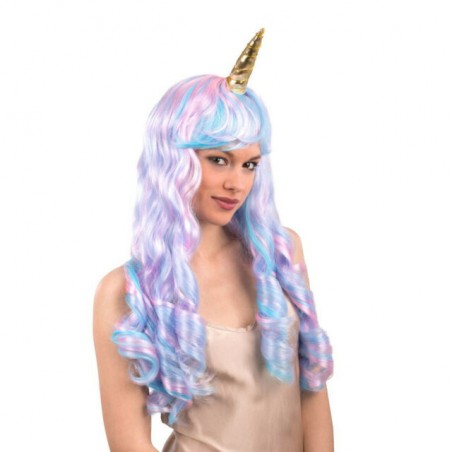 PARRUCCA UNICORNO IN SCATOLA PVC EAN  INGROSSO PARRUCCHE E BARBE DI CARNEVALE