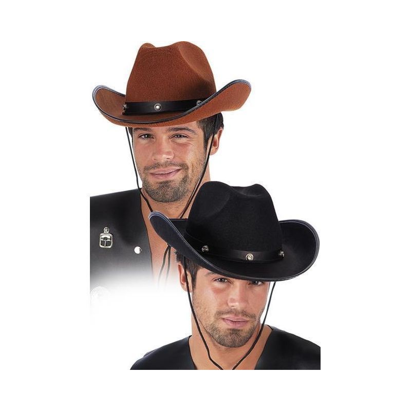 CAPPELLO COW-BOY IN FELTRO EAN 8004761059101 INGROSSO CAPPELLI E CERCHIETTI DI CARNEVALE
