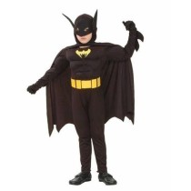 INGROSSO COSTUME BATMAN C/MUSCOLI NERO 3-4 ANNI