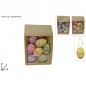 SACCHETTO 12 UOVA APPENDINO 6 CM 2ASS EAN 8053482226590 INGROSSO DECORAZIONI PER PASQUA