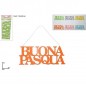 SCRITTA LEGNO BUONA PASQUA 33CM 6 COL. EAN 8033113617560 INGROSSO DECORAZIONI PER PASQUA
