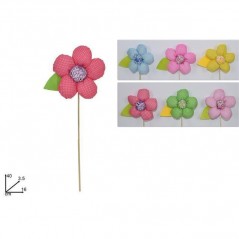 INGROSSO SPILLONE FIORE TESSUTO