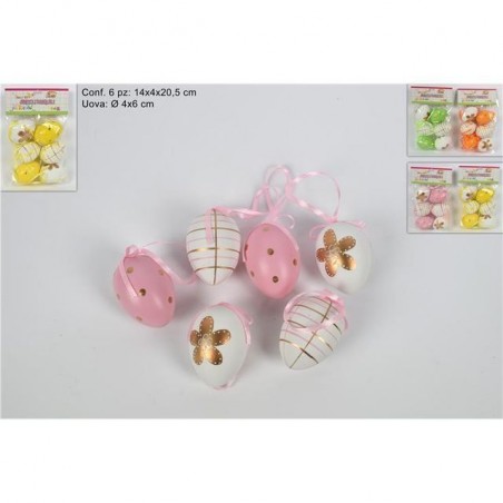 AOOENDINI UOVA DECORATE SET 6PZ ASS EAN 8033113946929 INGROSSO DECORAZIONI PER PASQUA