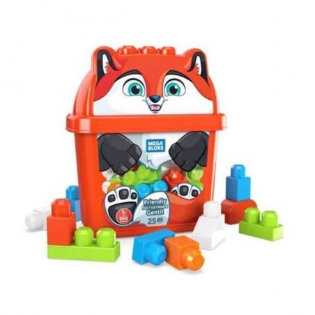 MEGA BLOCK SECCHIELLO CUCCIOLO DI VOLPE EAN 0887961911732 INGROSSO GIOCHI COSTRUZIONI ECONOMICI