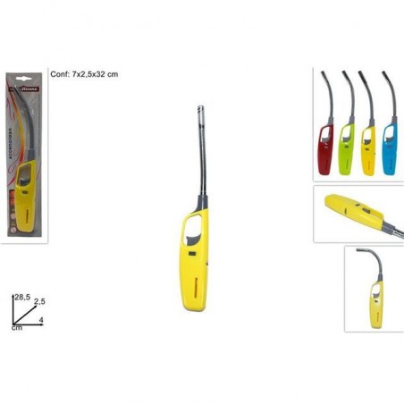 ACCENDIGAS CANNA FLESSIBILE 4COLORI EAN 8034048356678 INGROSSO ACCENDIGAS