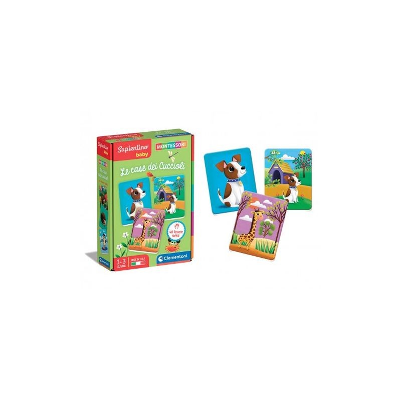 MONTESSORI SAPIENTINO BABY CARD LE CASE EAN  INGROSSO GIOCHI SAPIENTINO