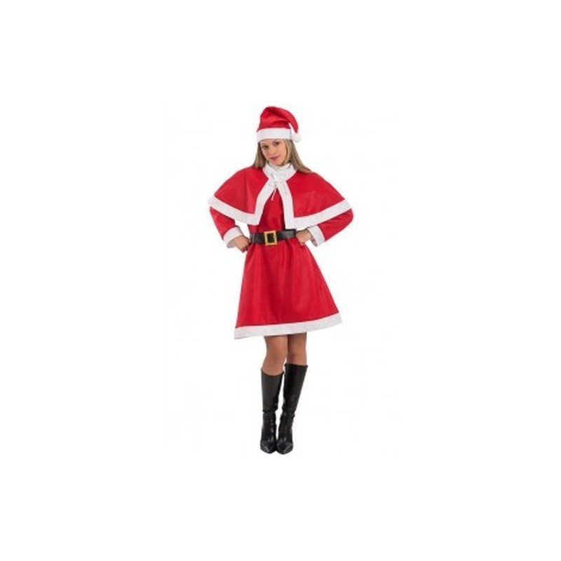 COSTUME DONNA NATALE ECO T.U.(M-L-XL) EAN  INGROSSO COSTUME BABBO NATALE ADULTI
