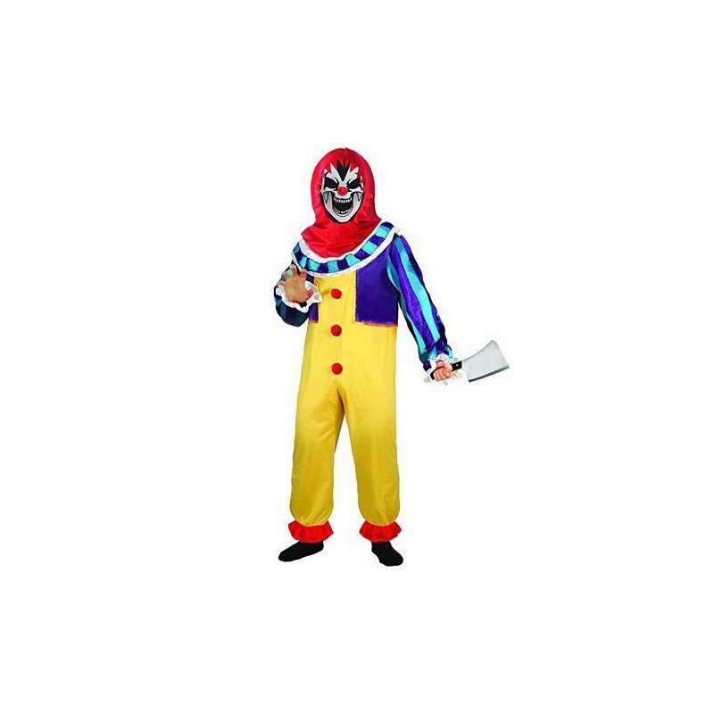 COSTUME HORROR CLOWN BOY 8-10 ANNI EAN 8026196951362 INGROSSO COSTUMI HALLOWEEN BIMBO