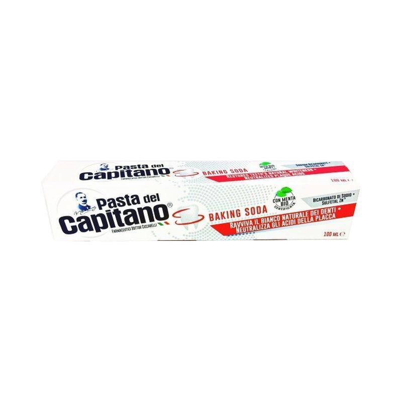 PASTA DEL CAPITANO DENT 100ML BAKING SOD EAN 8002140197000 INGROSSO ARTICOLI IGIENE ORALE