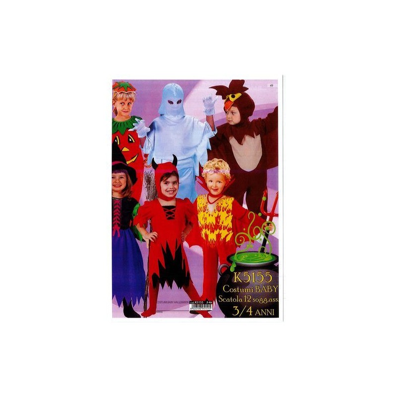 COSTUMI BABY HALLOWEEN 3/4 ANNI EAN  INGROSSO COSTUMI HALLOWEEN BAMBINA