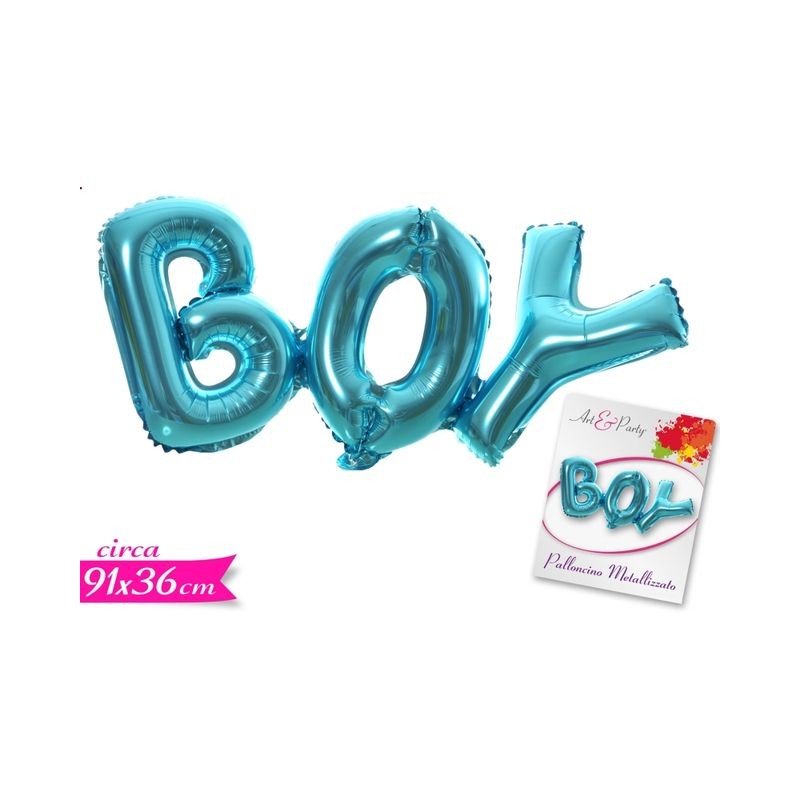 PALLONCINO SCRITTA BOY EAN 8055329254872 INGROSSO PALLONCINI COMPLEANNO