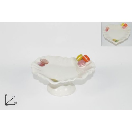 INGROSSO ALZATINA CUORE DECORO DOLCETTI CM.18