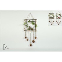 INGROSSO DIETROPORTA LEGNO C/UCCELLINO 25CM 2ASS.