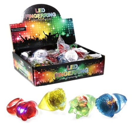 INGROSSO ANELLO CON LED FORME ASSORTITE