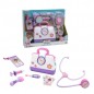 DOTT.SSA PELUCHE SET DOTTORE OSPEDALE +3 32.5X9X41.5CM - CON 8 ACCESSORI EAN 8056379017301 INGROSSO PLAYSET PERSONAGGI CARTOON