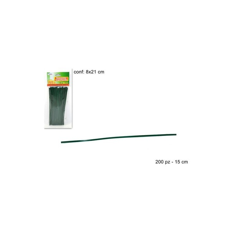 FASCETTE LEGAFACILE 200PZ CM.15 VERDE EAN 8034048188149 INGROSSO CORDE E FASCETTE