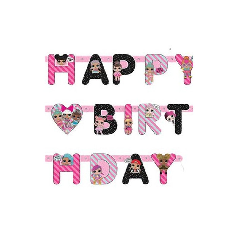 FESTONE AUGURI LOL SURPRISE! EAN 8026196231921 INGROSSO FESTONI PER PARTY