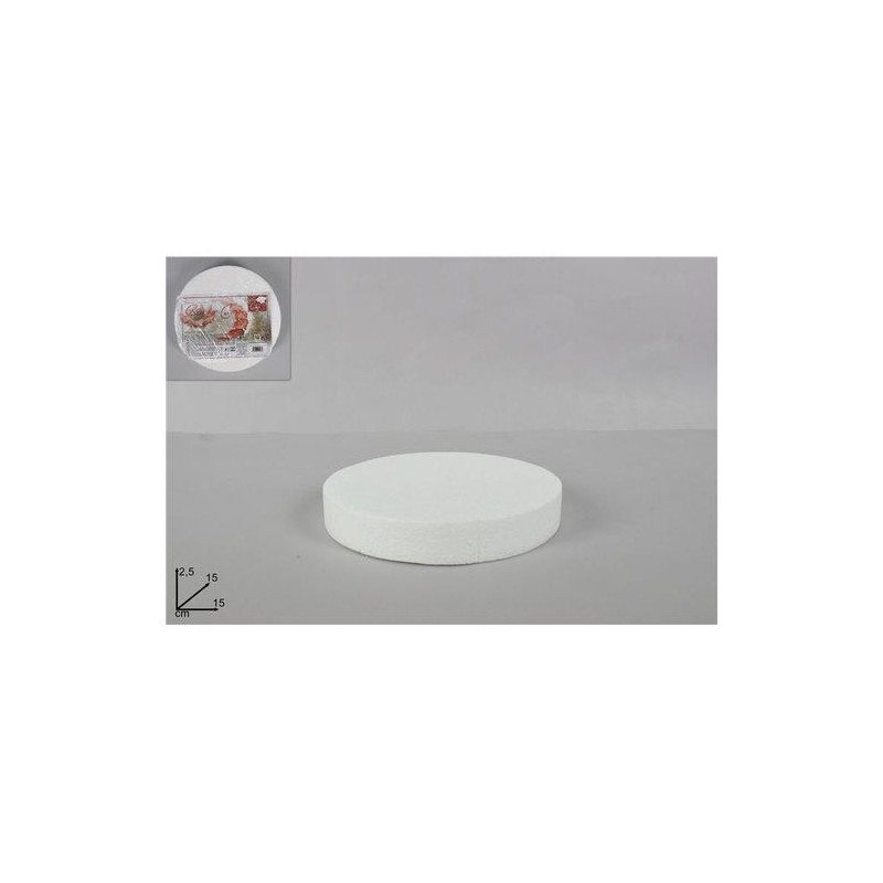 FORMA POLISTIROLO TONDA 15CM EAN 8034048455678 INGROSSO VASSOI E DISCHI