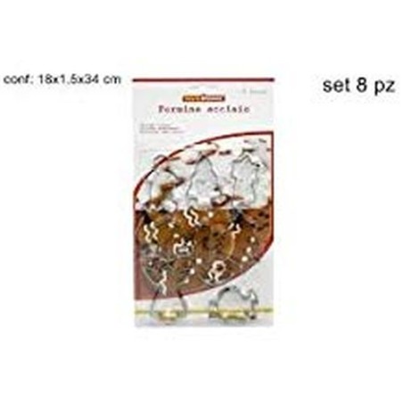 INGROSSO FORMINE ACCIAIO 8PZ NATALIZIE