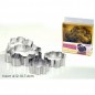 FORMINE FIORE SET 4 PZ EAN 8015361797164 INGROSSO FORMINE E STAMPINI PER DOLCI