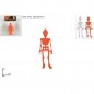 APPENDINI SCHELETRO SET 24PZ EAN 8033113453670 INGROSSO FESTONI E ADDOBBI HALLOWEEN