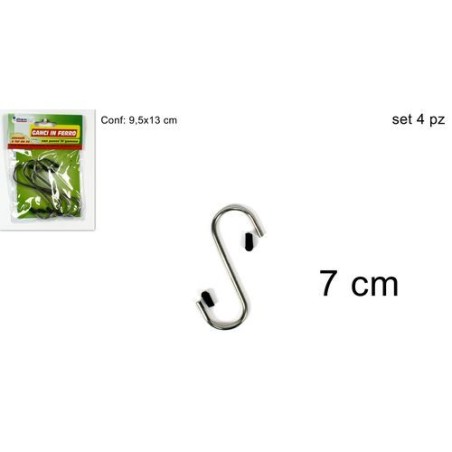 INGROSSO GANCI FERRO CM 7 4PZ
