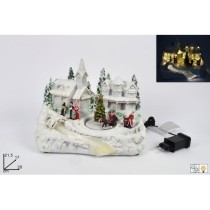 INGROSSO GIOSTRINA VILLAGGIO NAT LUCE MUSICA MOV C/ADATTATOR