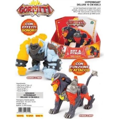 INGROSSO GORMITI S3 HYPERBEASTS DELUXE 15 CM ASS