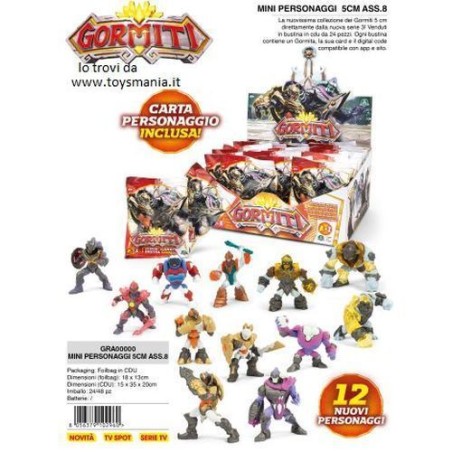 INGROSSO GORMITI S3 MINI FIGURES 5CM ASS.